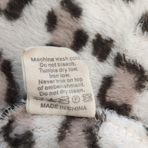 Nordic Fleece Oslo Leopard Print Fleece Pullover Size Small - Picture 6 of 7